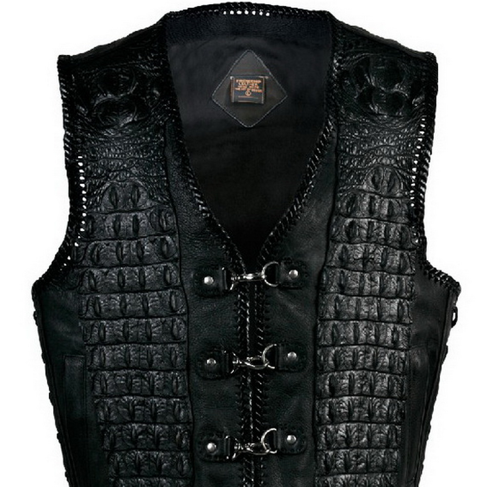  Thick Leather Vest
