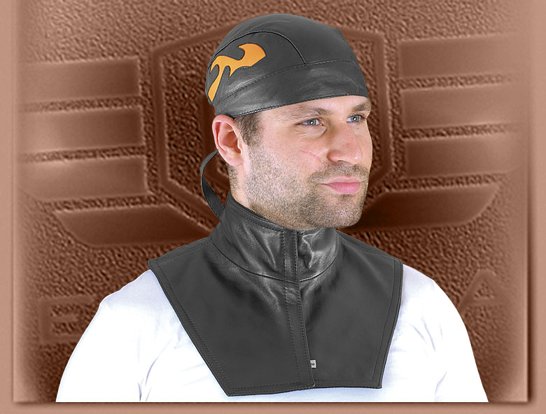 LEATHER Neck warmer