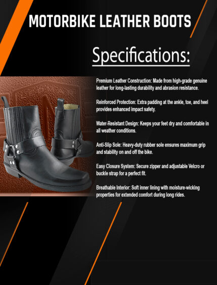 Motorbike Leather Boots