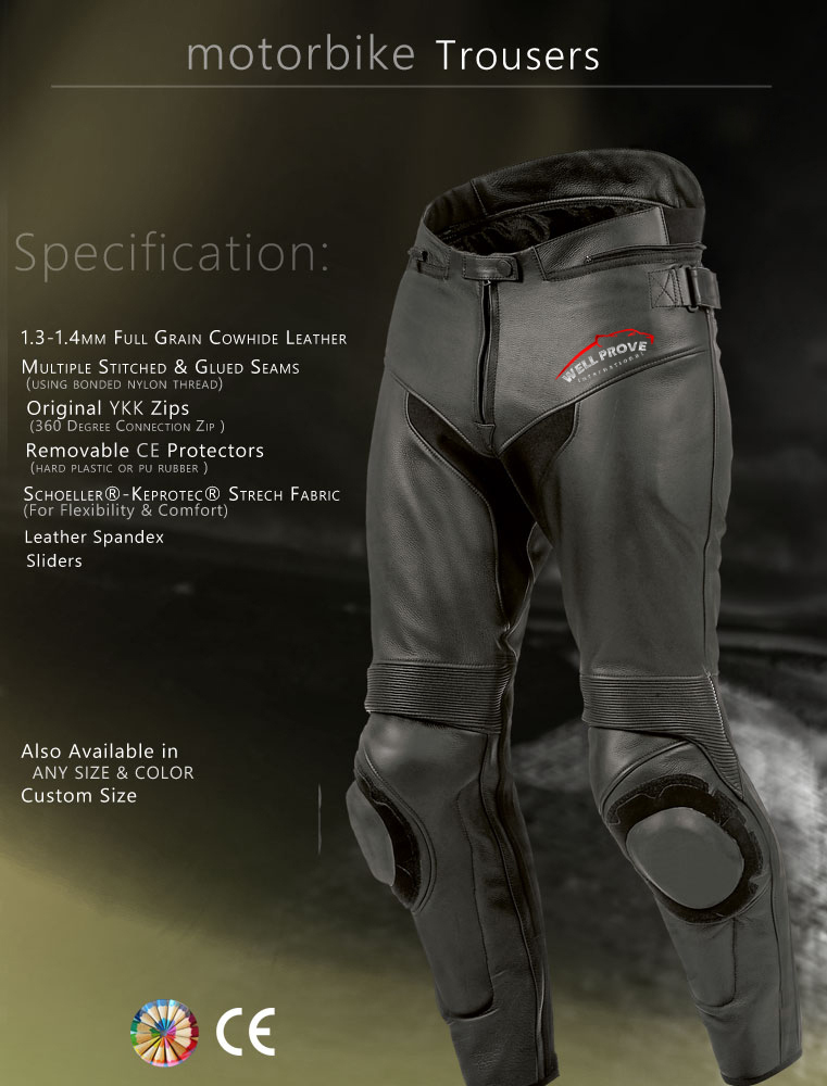 02. Motorbike Leather Pant - Image 1