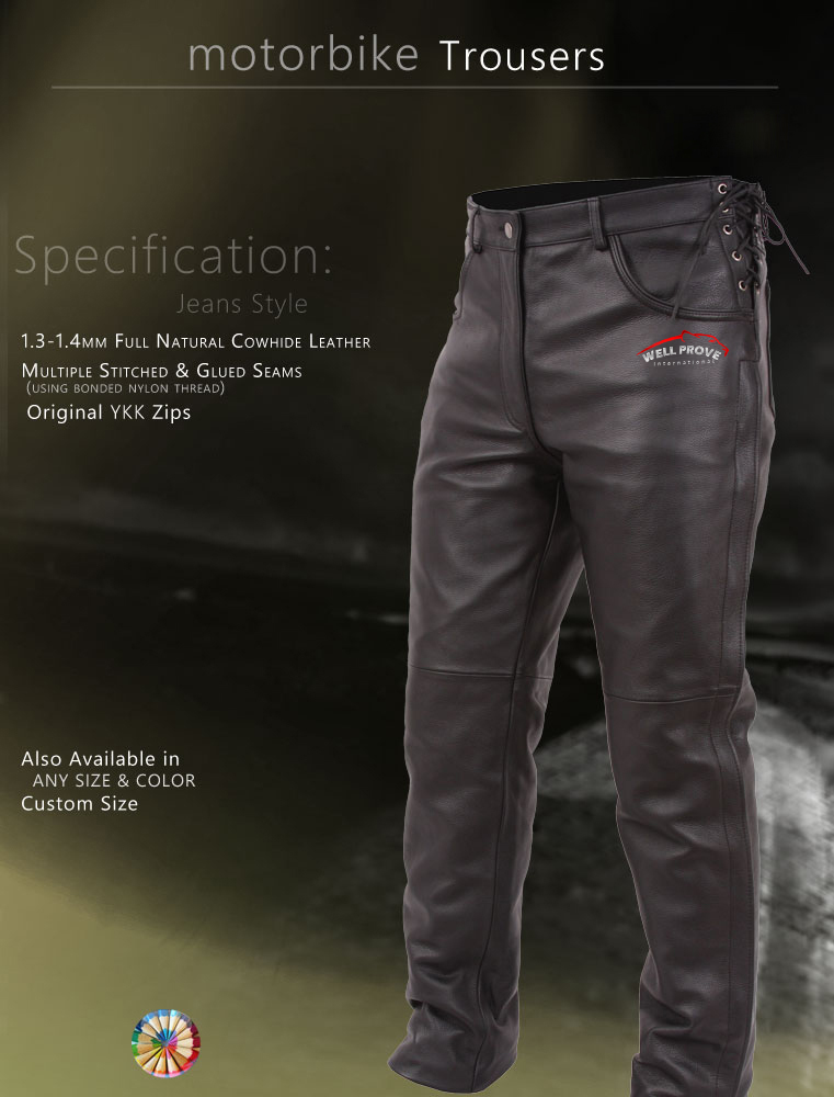 04 Motorbike Leather Pant - Image 1