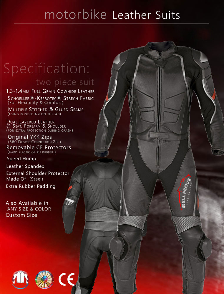 04 Motorbike Leather Suits - Image 1
