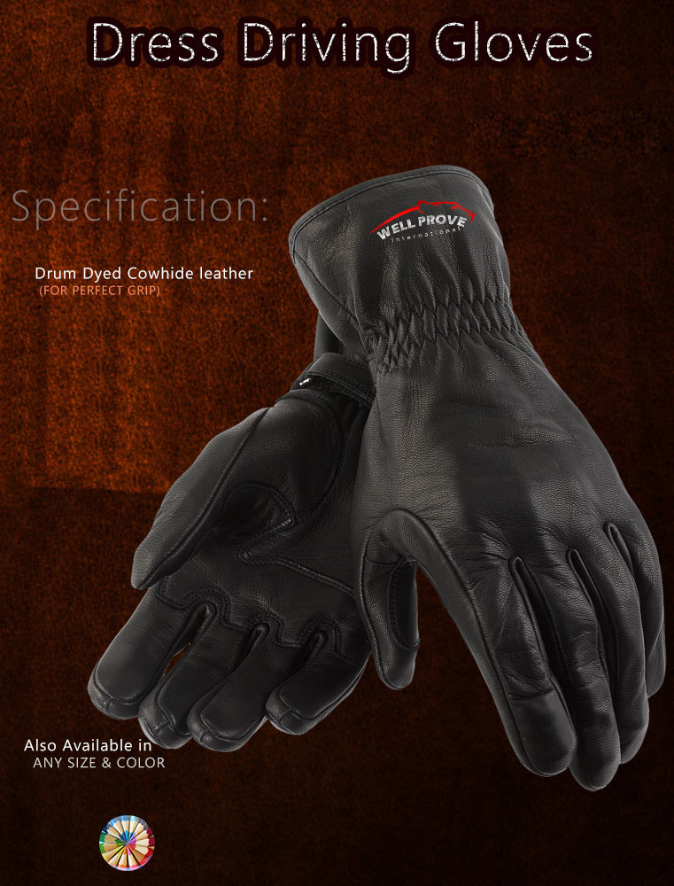 04 Motorbike Leather Gloves - Image 1