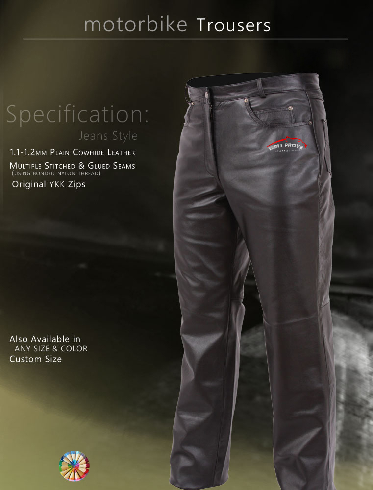 06 Motorbike Leather Pant - Image 1