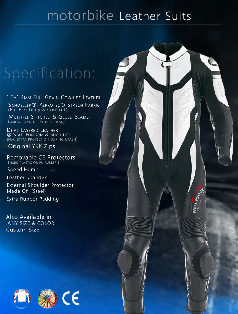 06 Motorbike Leather Suits - Image 1