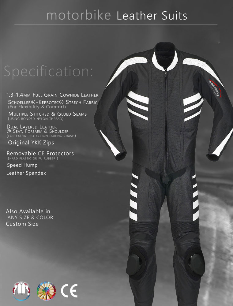 07 Motorbike Leather Suits - Image 1