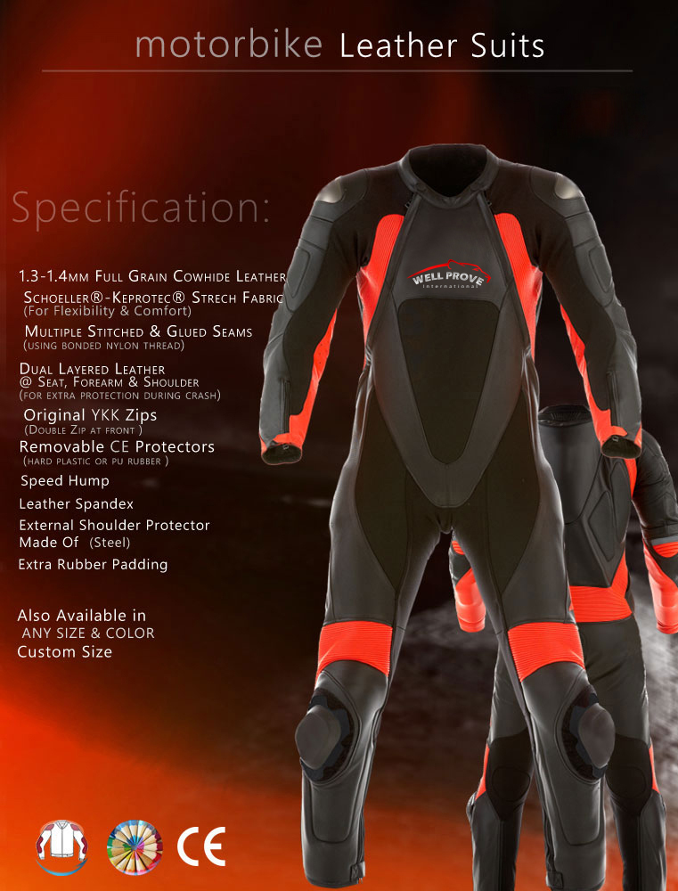 08 Motorbike Leather Suits - Image 1