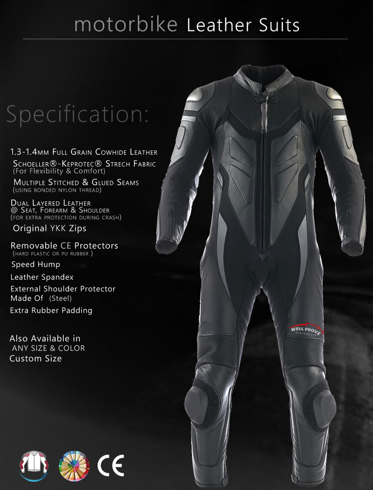 09 Motorbike Leather Suits - Image 1