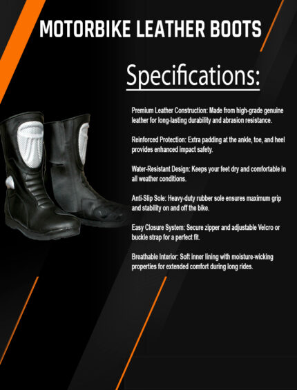 Motorbike Leather Boots