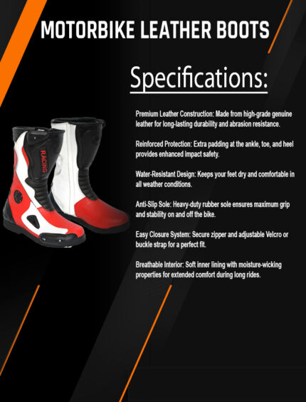 Motorbike Leather Boots