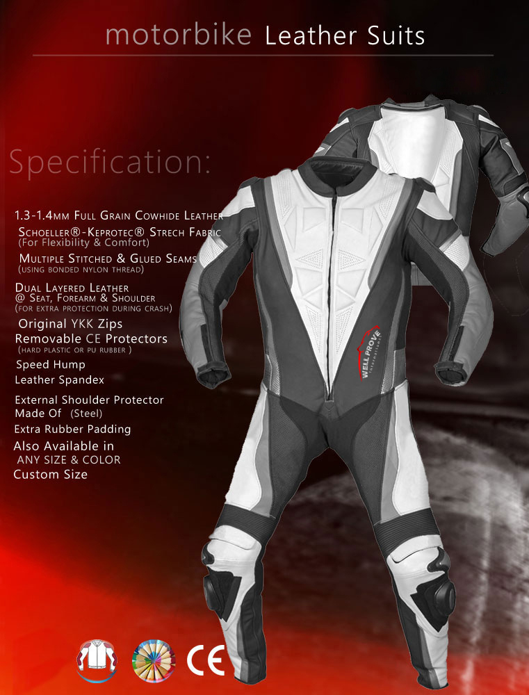 14 Motorbike Leather Suits - Image 1
