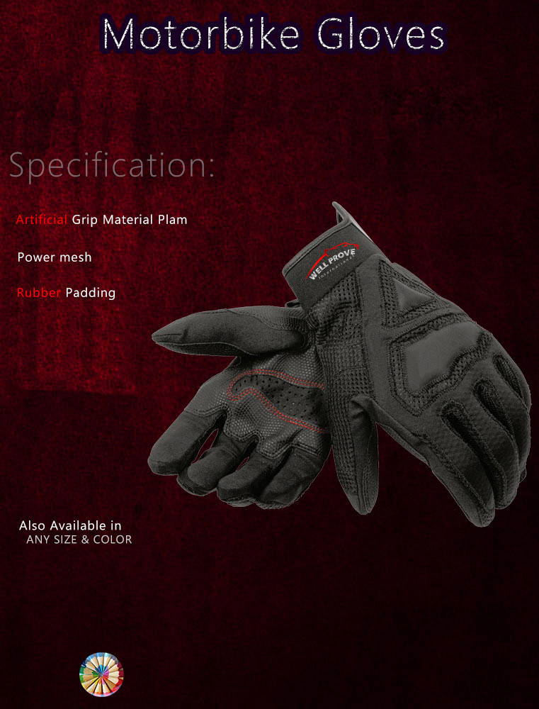 17 Motorbike Leather Gloves - Image 1