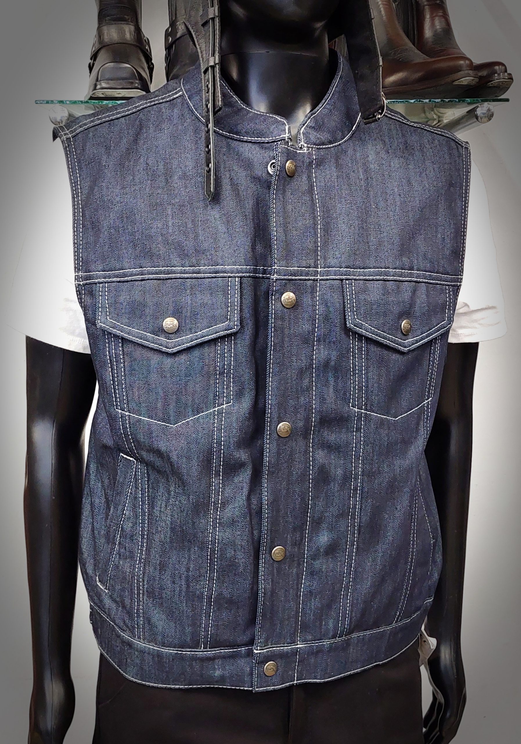 324_1 Denim Vest - Image 1